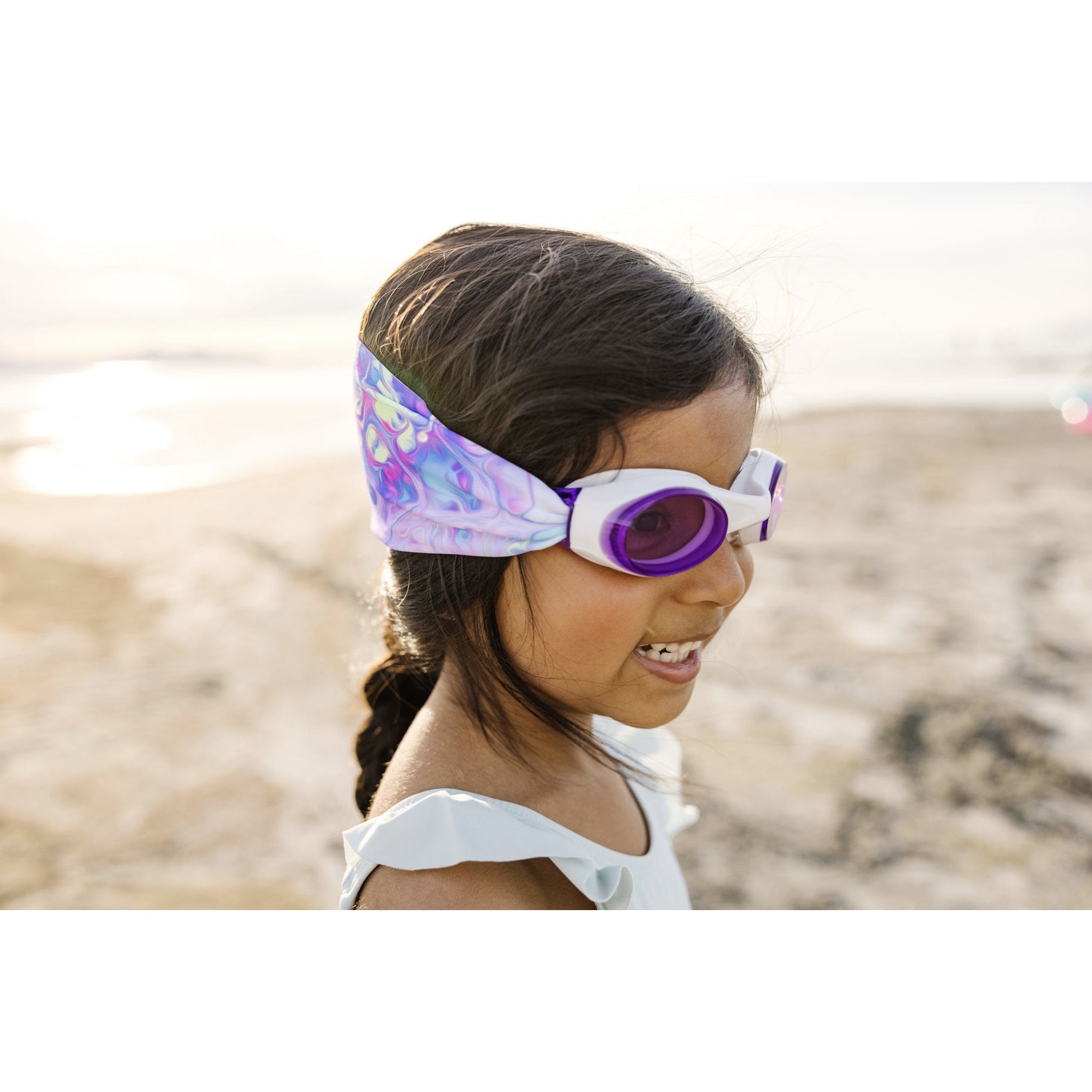 Splash Place Swim Goggles Pastel Swirl