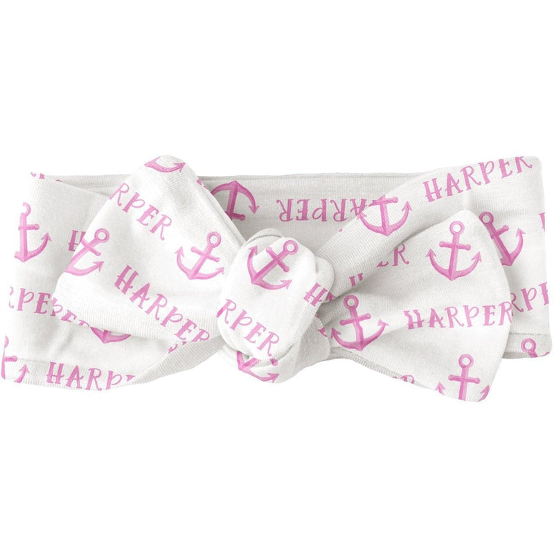 Sugar + Maple Personalized Bow | Anchor