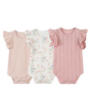 Vignette Wren Onesies | Pink Stripe/Floral/Pointelle
