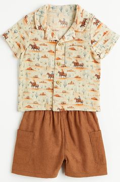 Ettie + H Reuben 2 Piece Shirt And Shorts Set | Western
