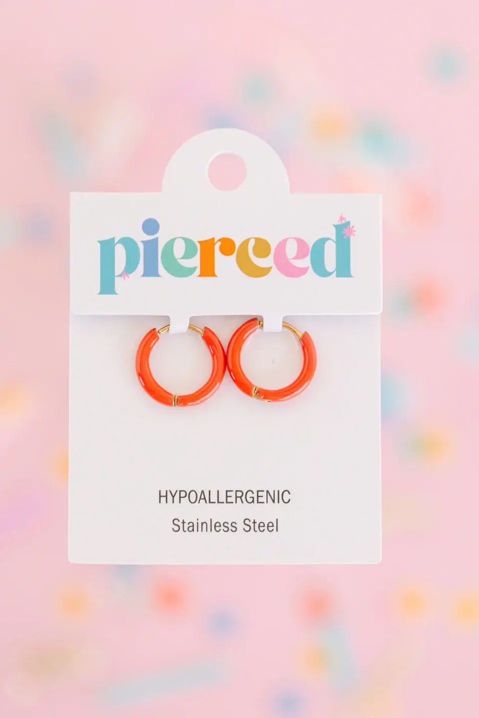 Pierced Co - Colored Huggies Earrings