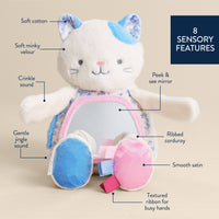 Itzy Ritzy Itzy Bitzy Mirror™ Sensory Tummy Time Mirror | Kitty
