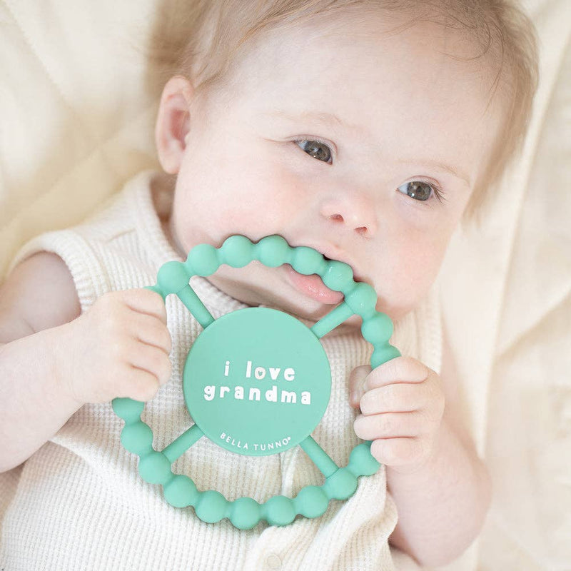 Bella Tunno I Love Grandma Happy Teether: Green