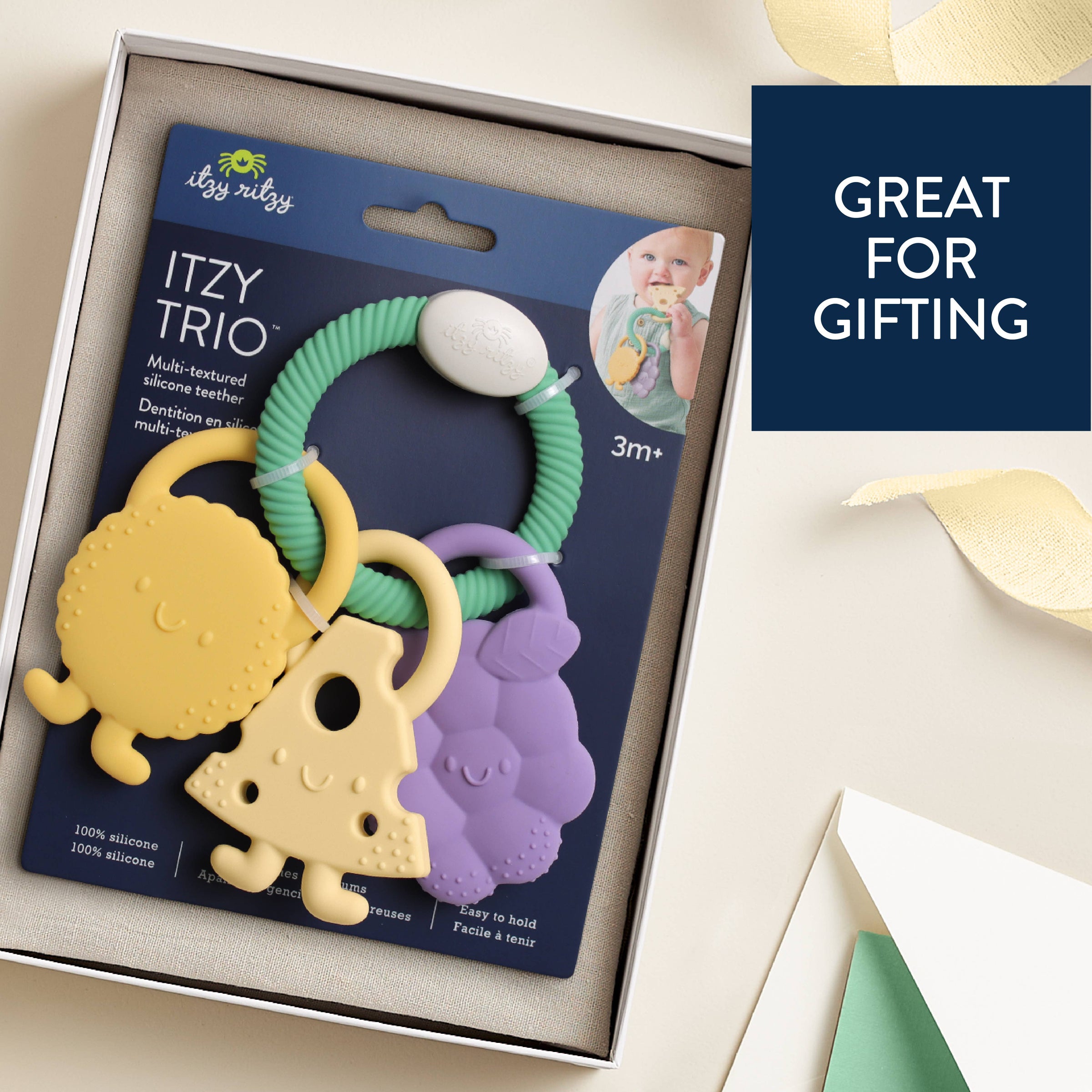 Itzy Ritzy Itzy Trio™ Multi-textured Silicone Teether Charcuterie