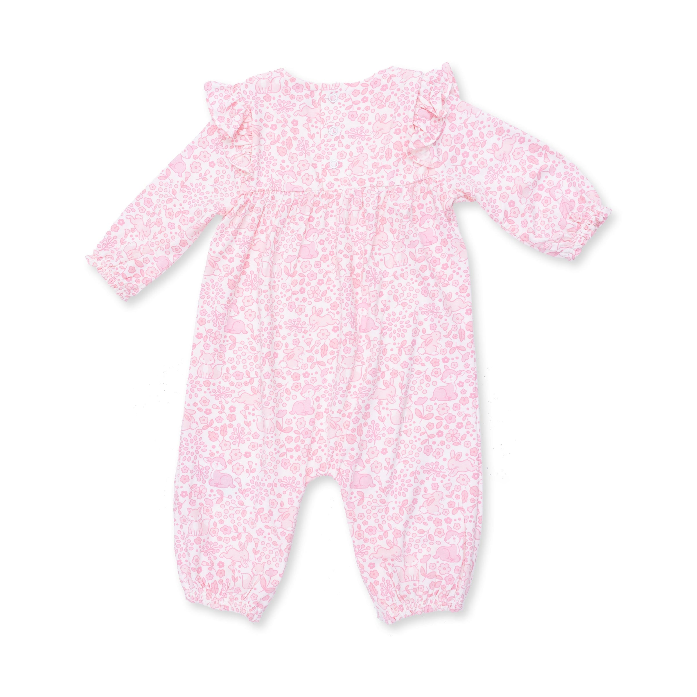 Angel Dear Baby Woodland Ruffle Sleeve Snap Romper