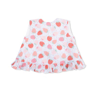 Angel Dear Strawberry Bliss Ruffle Back Top & Bloomer