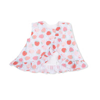 Angel Dear Strawberry Bliss Ruffle Back Top & Bloomer