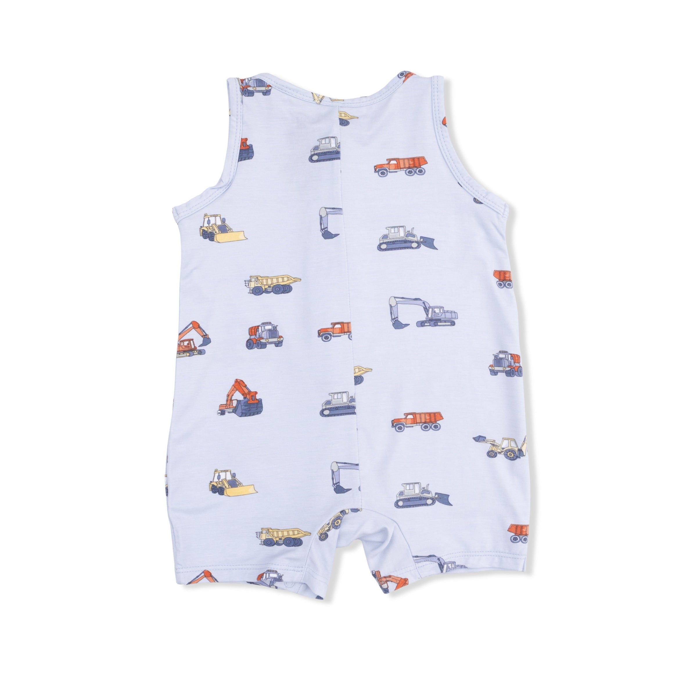 Angel Dear Construction Vehicles Sleeveless Shortie Romper