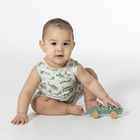 Angel Dear Crayon Alligators Sleeveless Shortie Romper