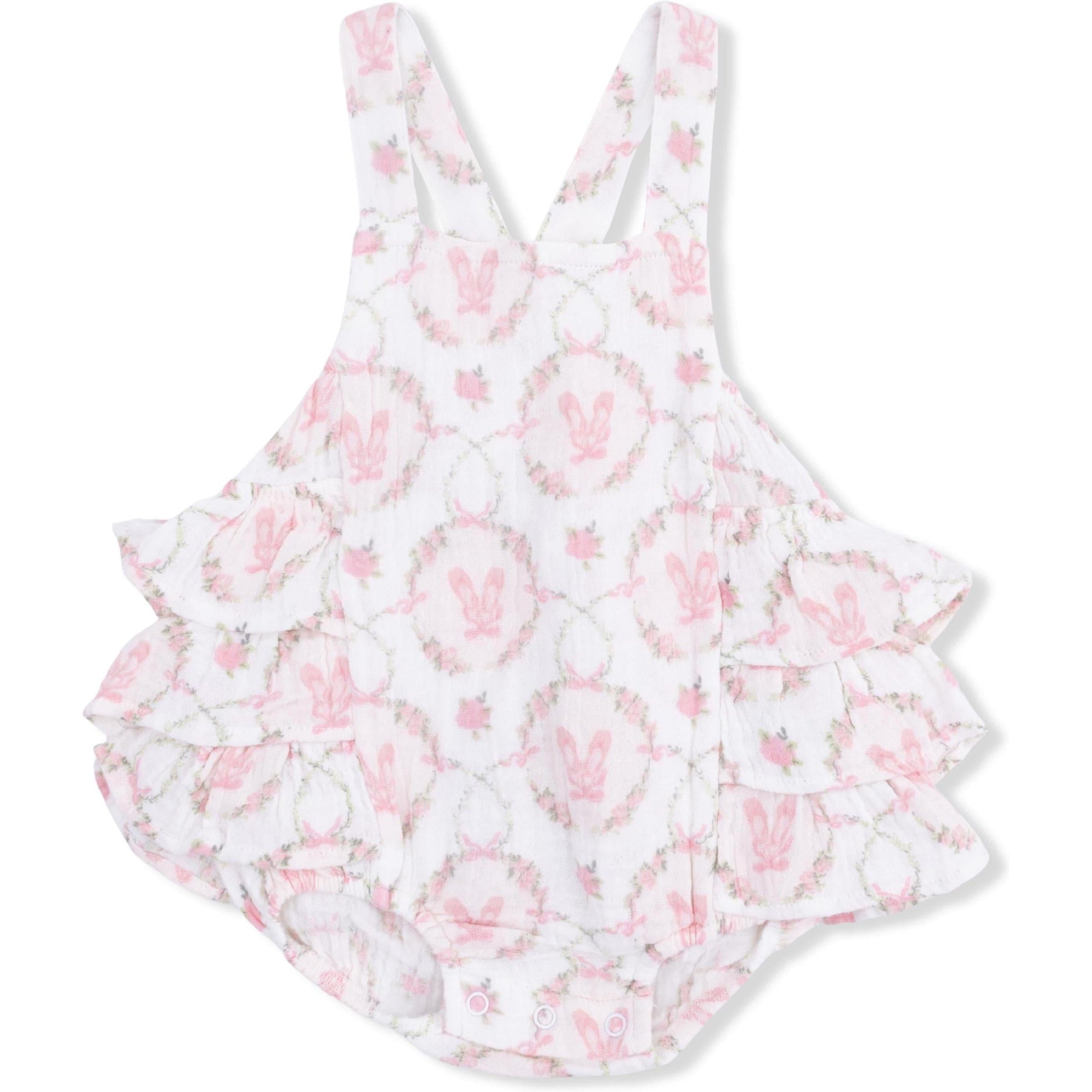 Angel Dear Cameo Ballet Shoes Ruffle Sunsuit