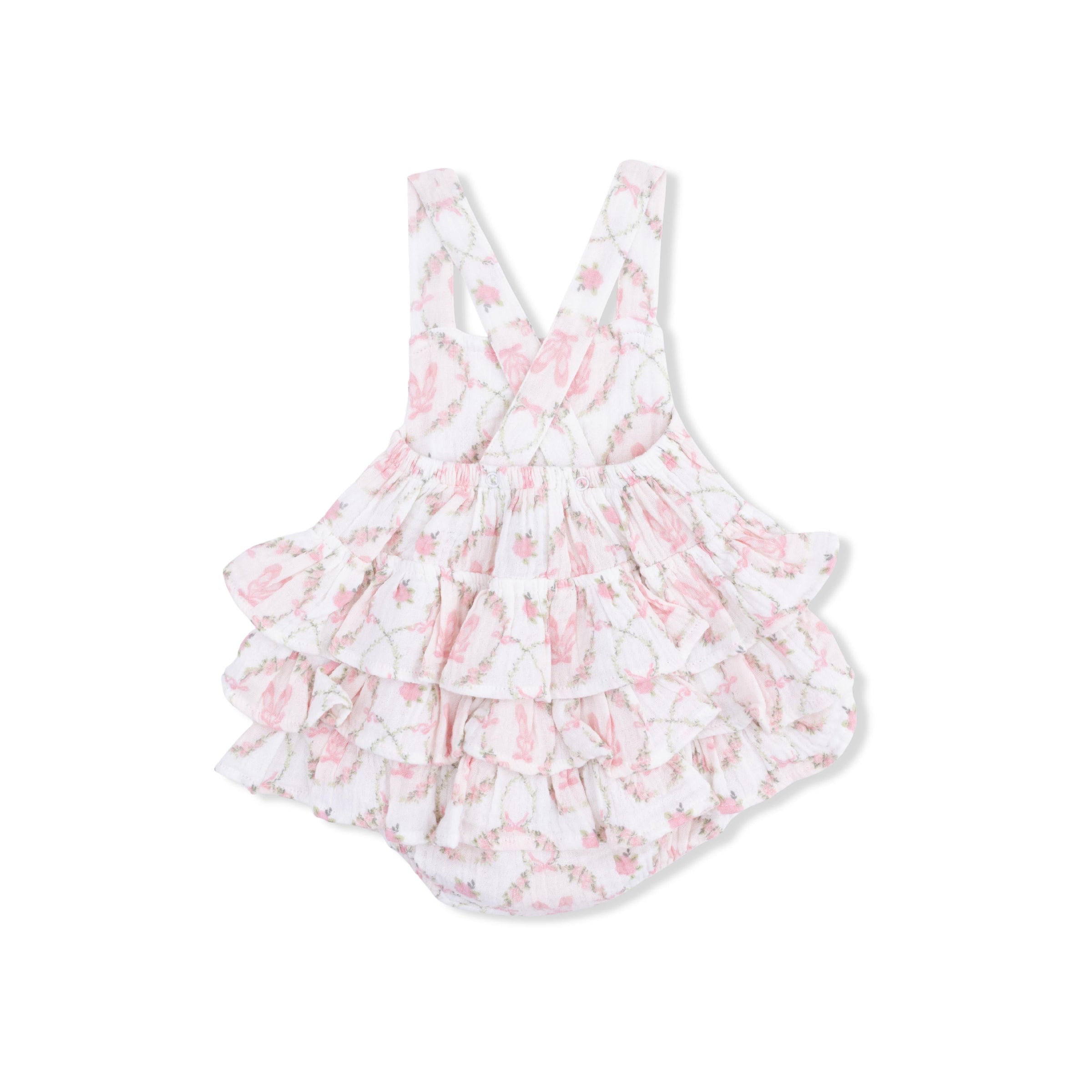 Angel Dear Cameo Ballet Shoes Ruffle Sunsuit