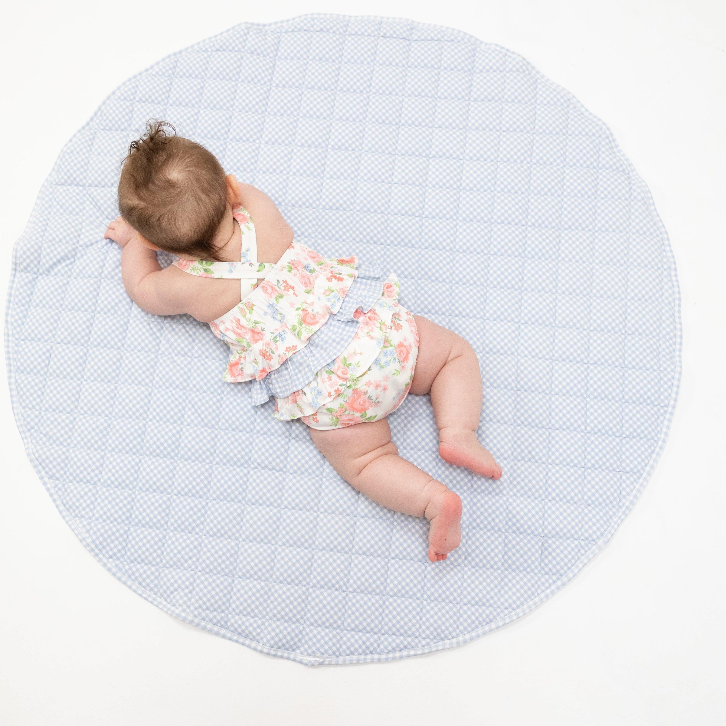 Angel Dear Cute Little Roses Ruffle Sunsuit