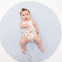 Angel Dear Cute Little Roses Ruffle Sunsuit