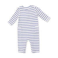 Angel Dear Vintage Stripe Blue Uni Romper