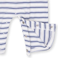 Angel Dear Vintage Stripe Blue Uni Romper