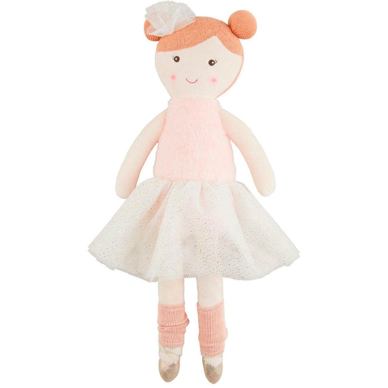 Mud Pie Orange Ballerina Doll