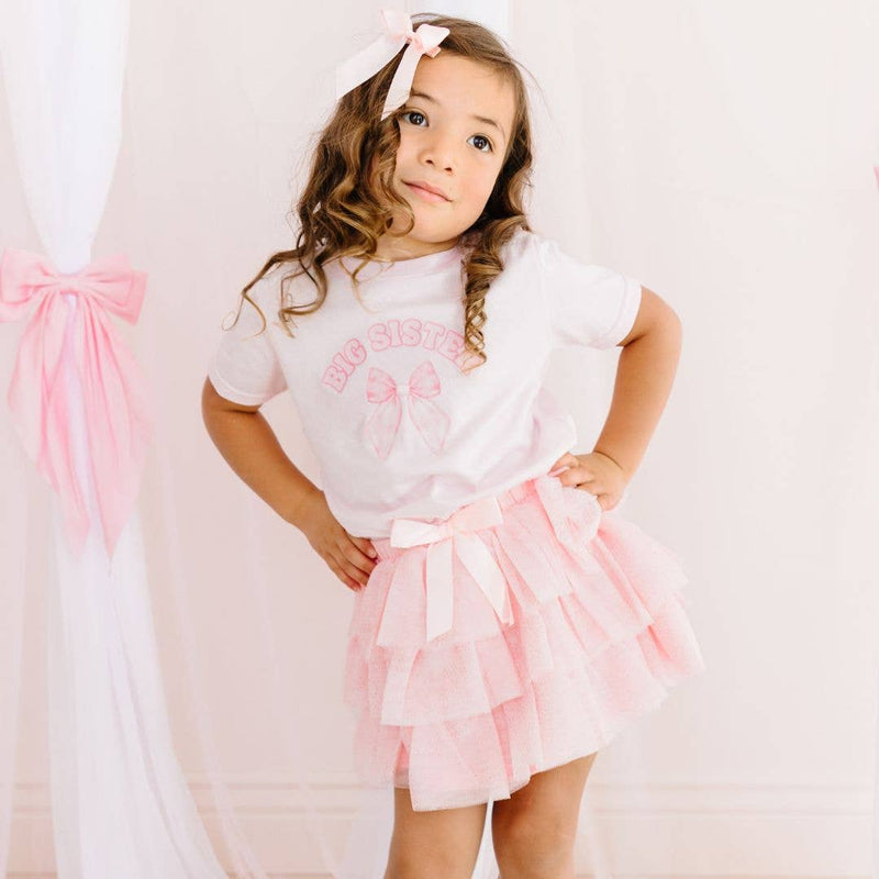 Sweet Wink Big Sister Bow Short Sleeve T-Shirt - Kids Clothing - Family