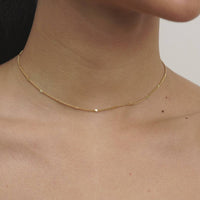 Brenda Grands Jewelry - 18K Gold Dainty Reflective Choker