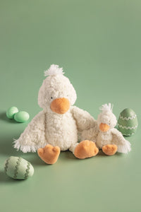 Mud Pie Mama & Baby Duck Plush Set