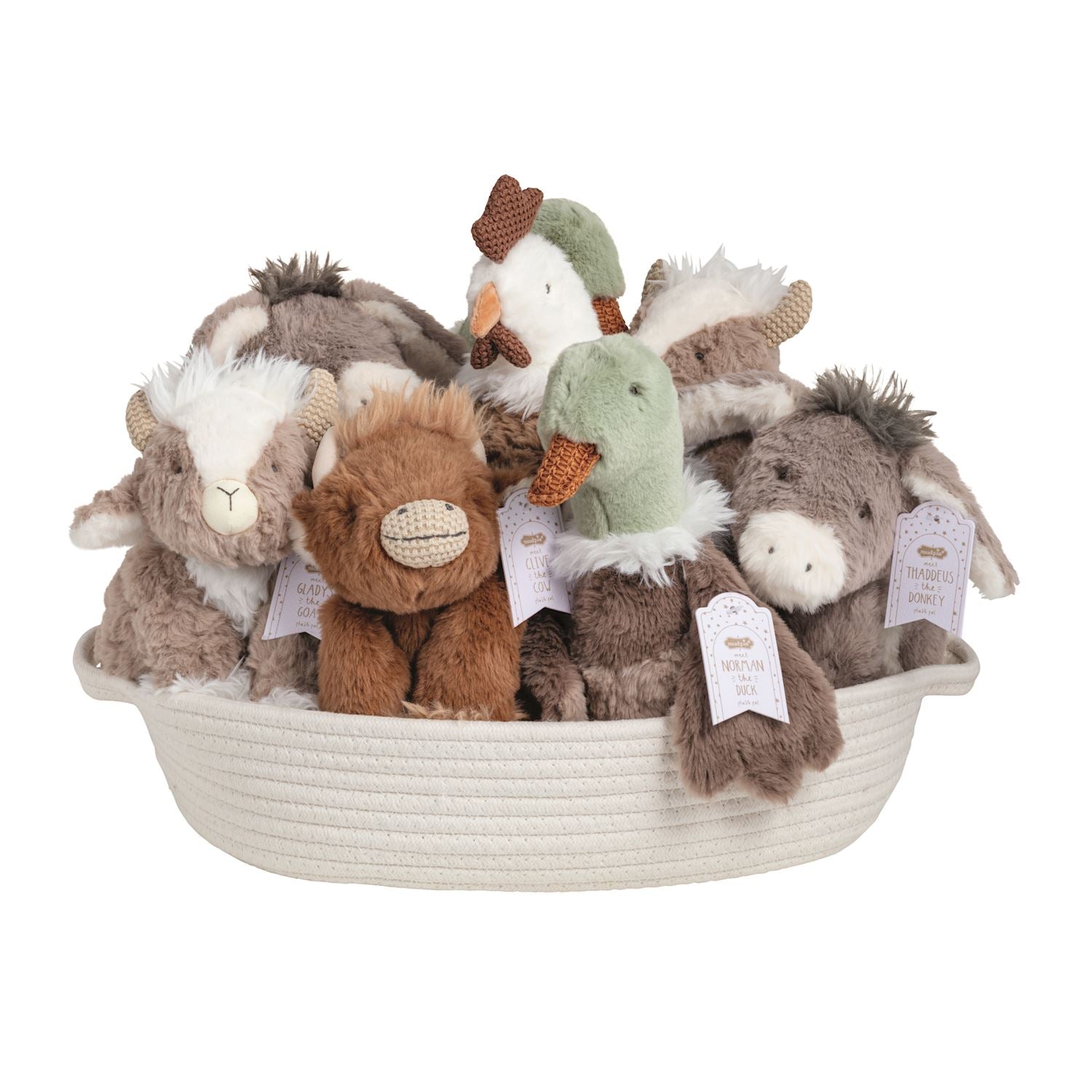 Mud Pie Barnyard Plush Pals