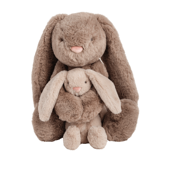 Mud Pie Mama & Baby Bunny Plush Set