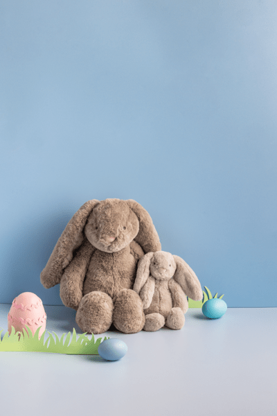 Mud Pie Mama & Baby Bunny Plush Set