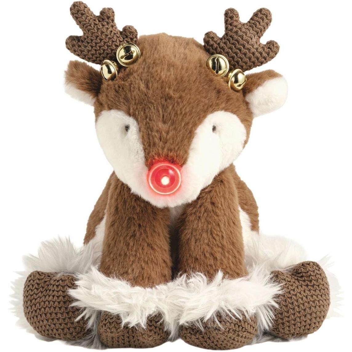 Mud Pie Jingle Reindeer Light-Up Plush Pal