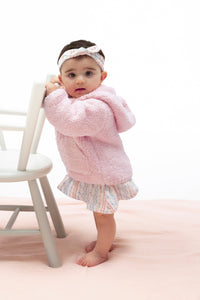 Angel Dear Chenille Blush Hooded Jacket