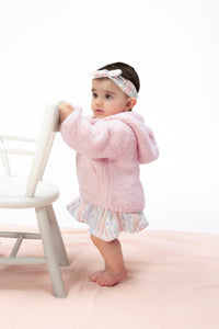 Angel Dear Chenille Blush Hooded Jacket