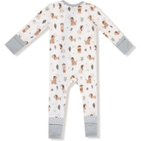 Angel Dear Cowboy Dogs 2 Way Zipper Romper