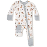 Angel Dear Cowboy Dogs 2 Way Zipper Romper