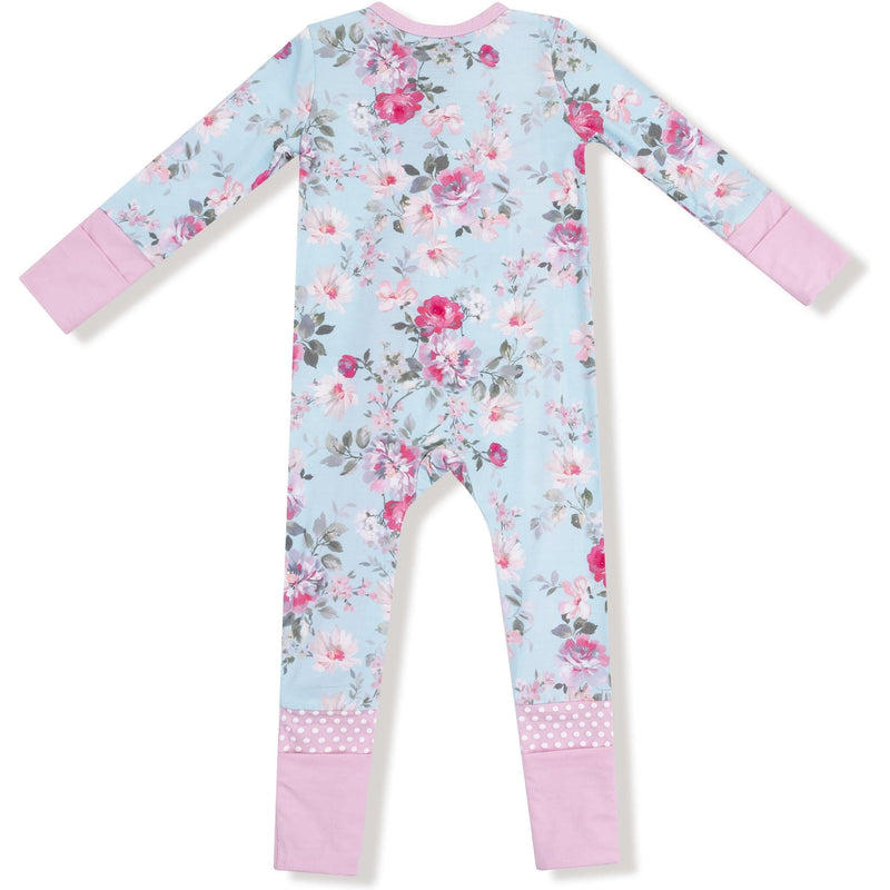 Angel Dear Charlotte Floral 2 Way Zipper Romper