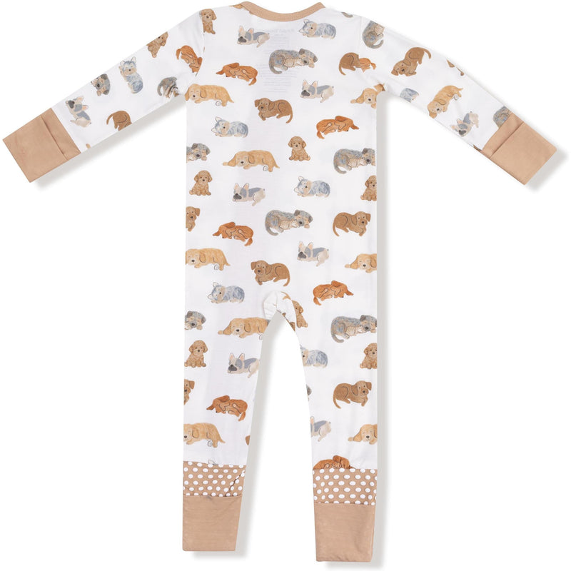 Angel Dear Napping Puppies 2 Way Zipper Romper