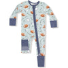 Angel Dear Touchdown Time Grey Mist 2 Way Zipper Romper