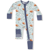Angel Dear Touchdown Time Grey Mist 2 Way Zipper Romper