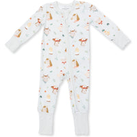 Angel Dear Baby Farm Faces Convertible Romper