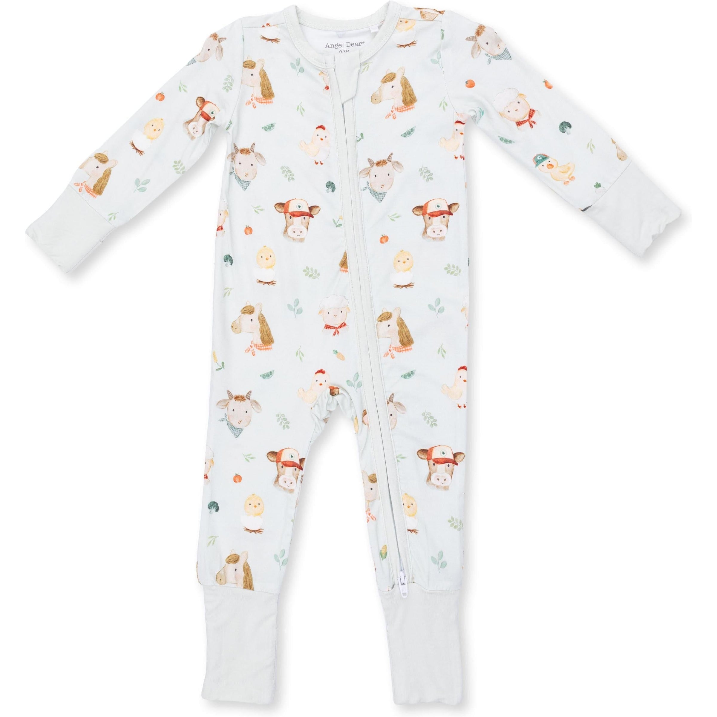 Angel Dear Baby Farm Faces Convertible Romper