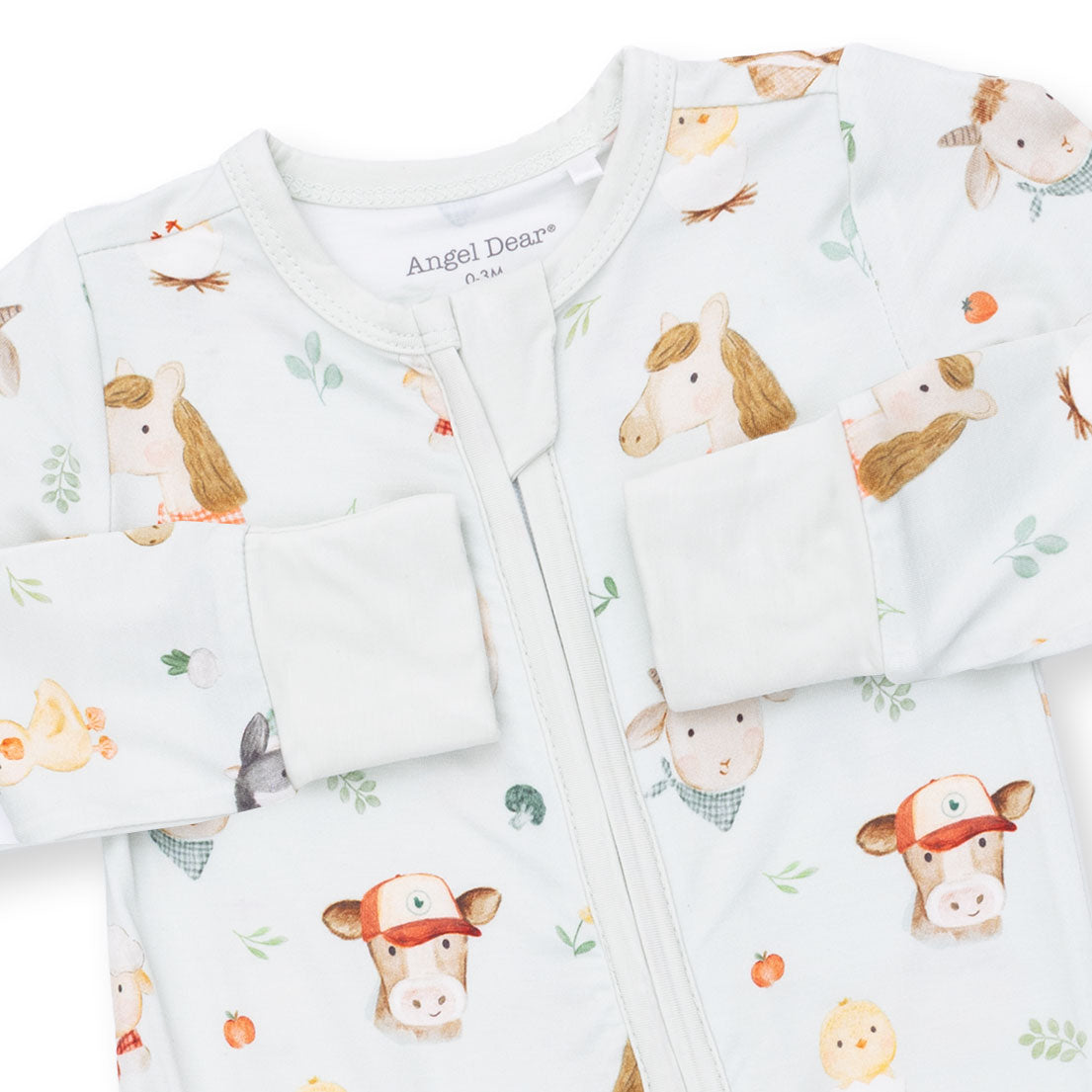 Angel Dear Baby Farm Faces Convertible Romper