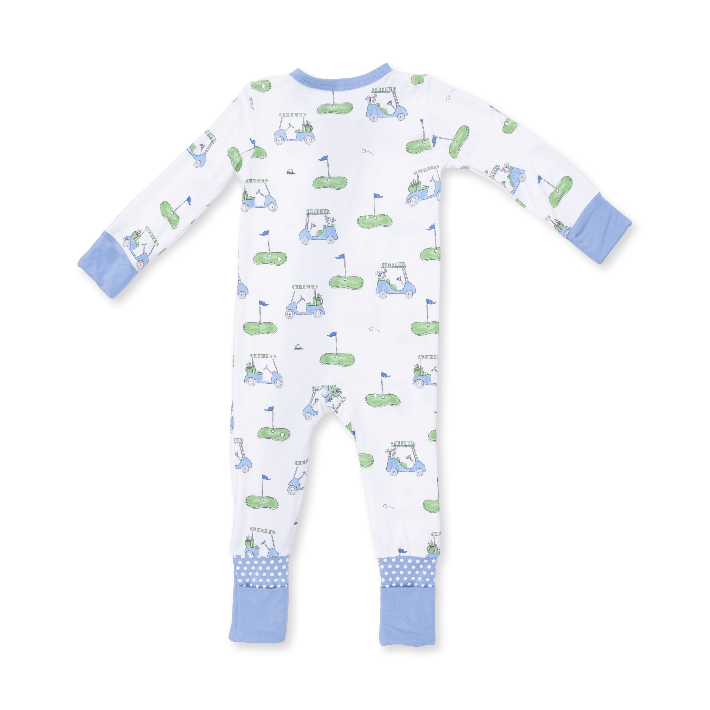 Angel Dear Golf Carts Blue Convertible Romper