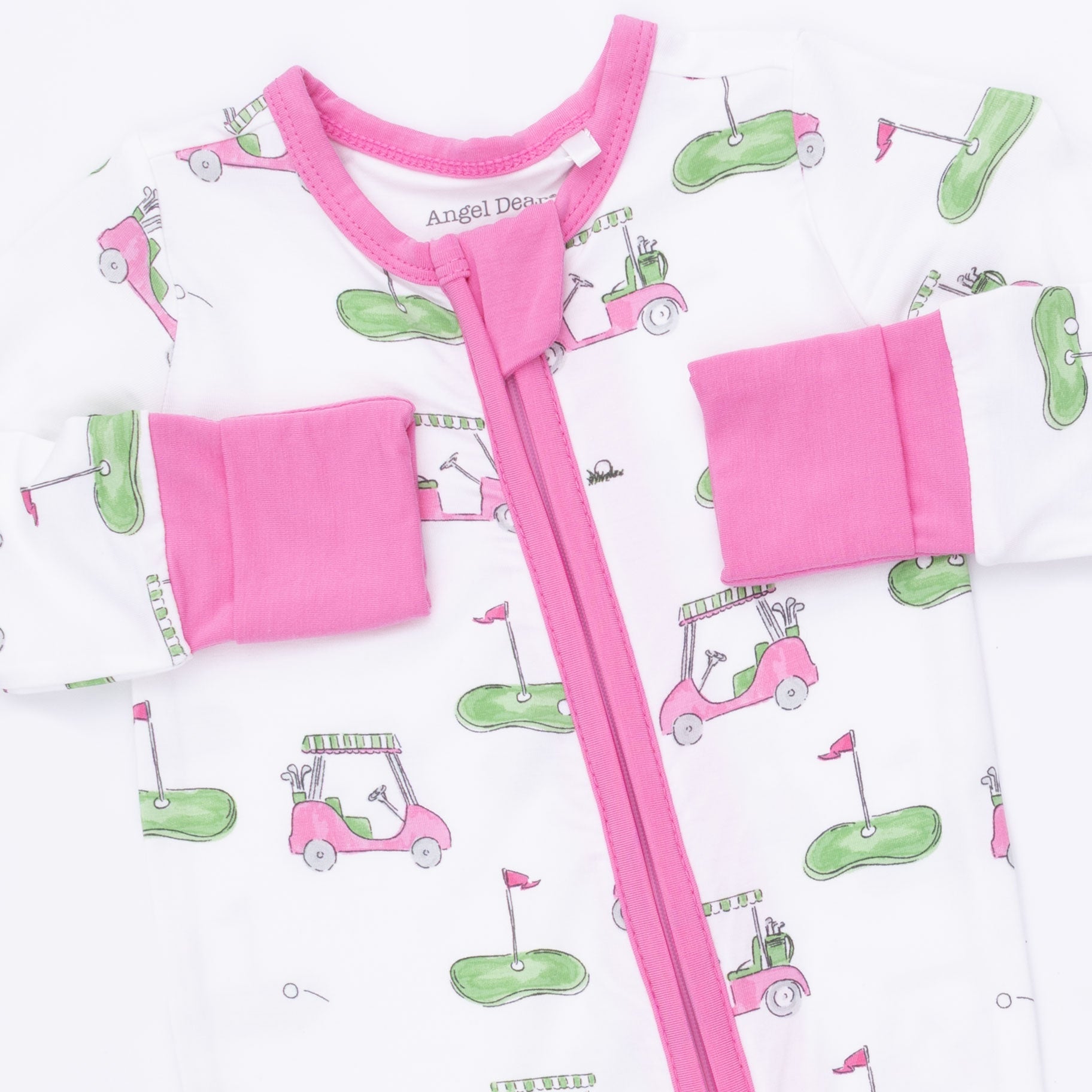 Angel Dear Golf Carts Pink Convertible Romper
