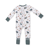 Angel Dear Southern Woodland Animals Green Convertible Romper