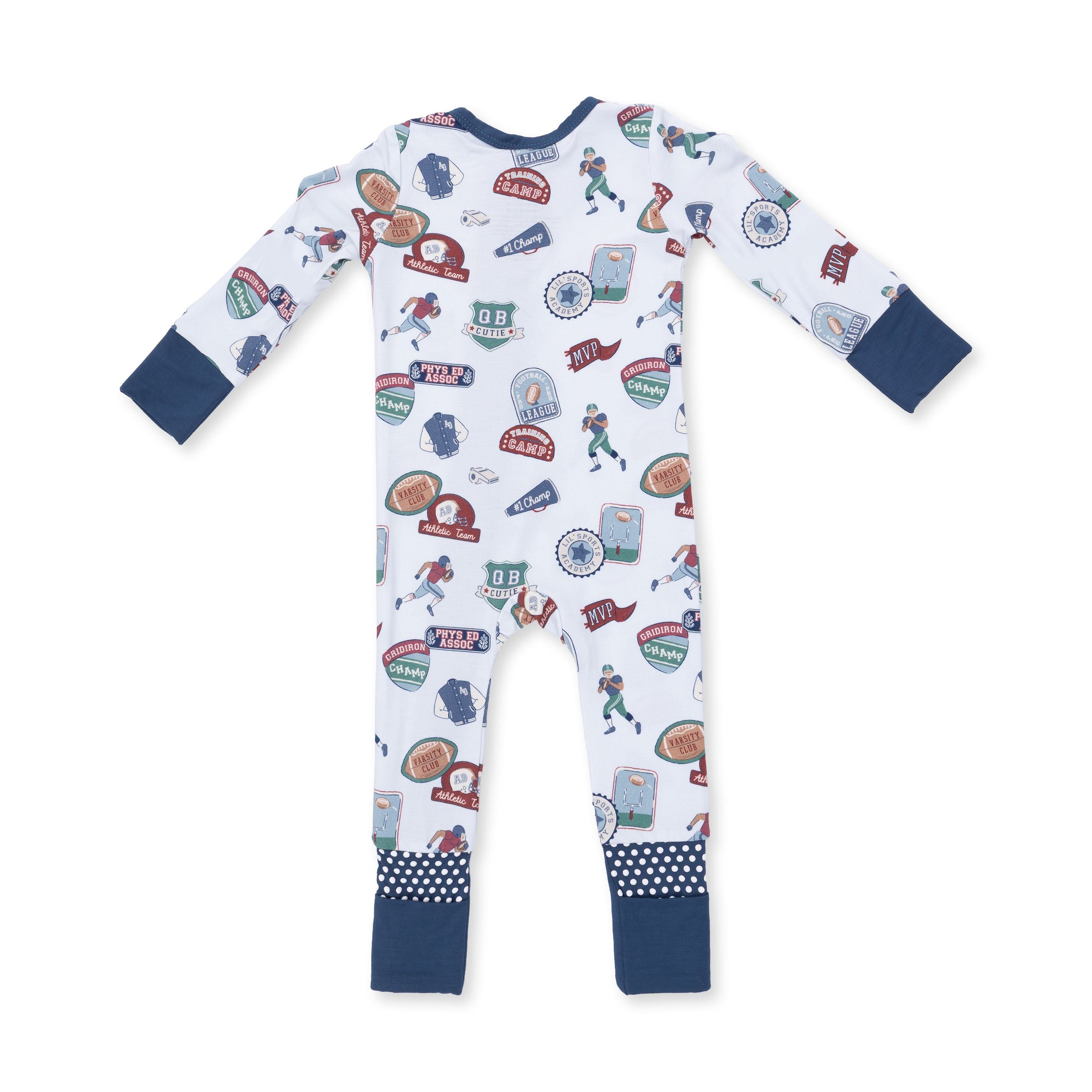 Angel Dear Football Patches Convertible Romper