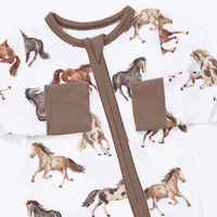 Angel Dear Wild Horses Convertible Romper