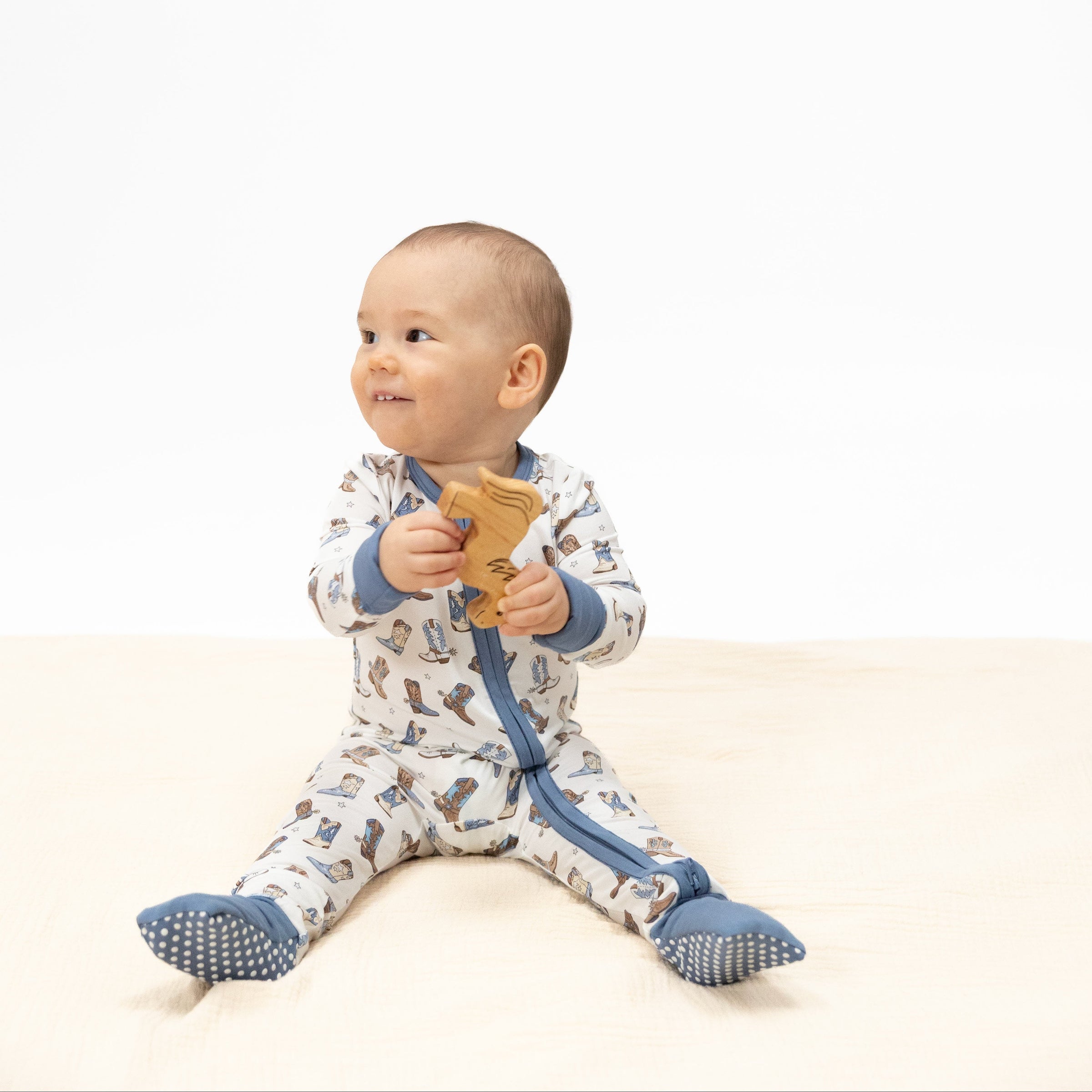 Angel Dear Cowboy Boots Convertible Romper