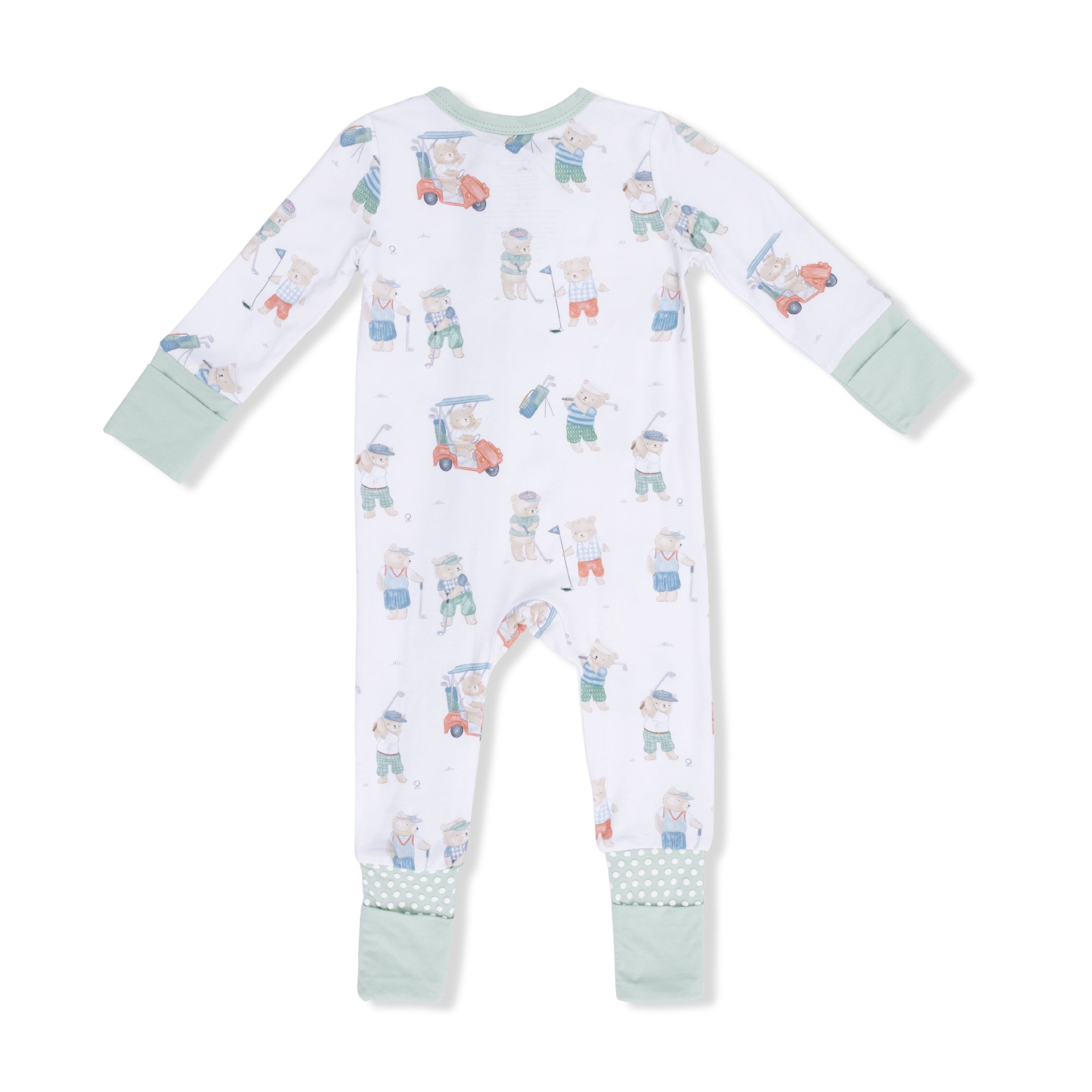 Angel Dear Golfing Teddy Bears Convertible Romper