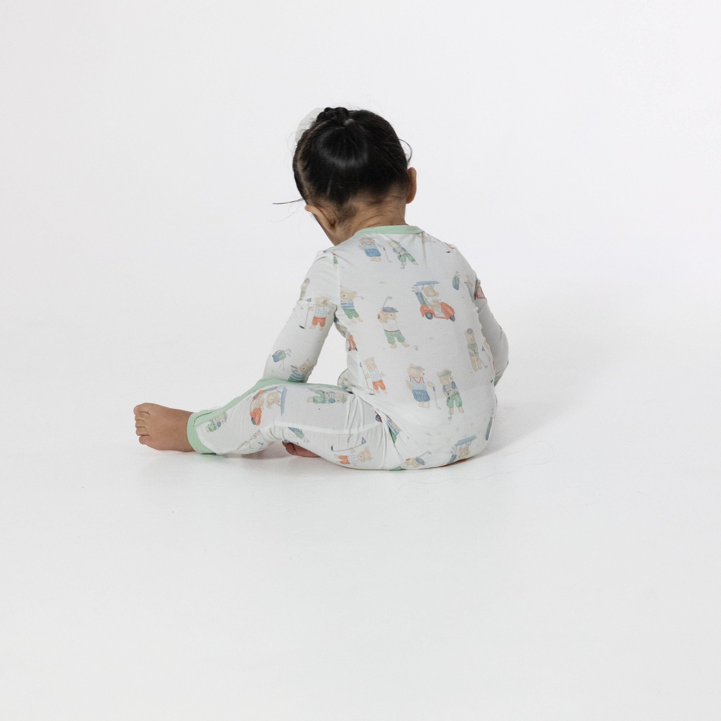 Angel Dear Golfing Teddy Bears Convertible Romper