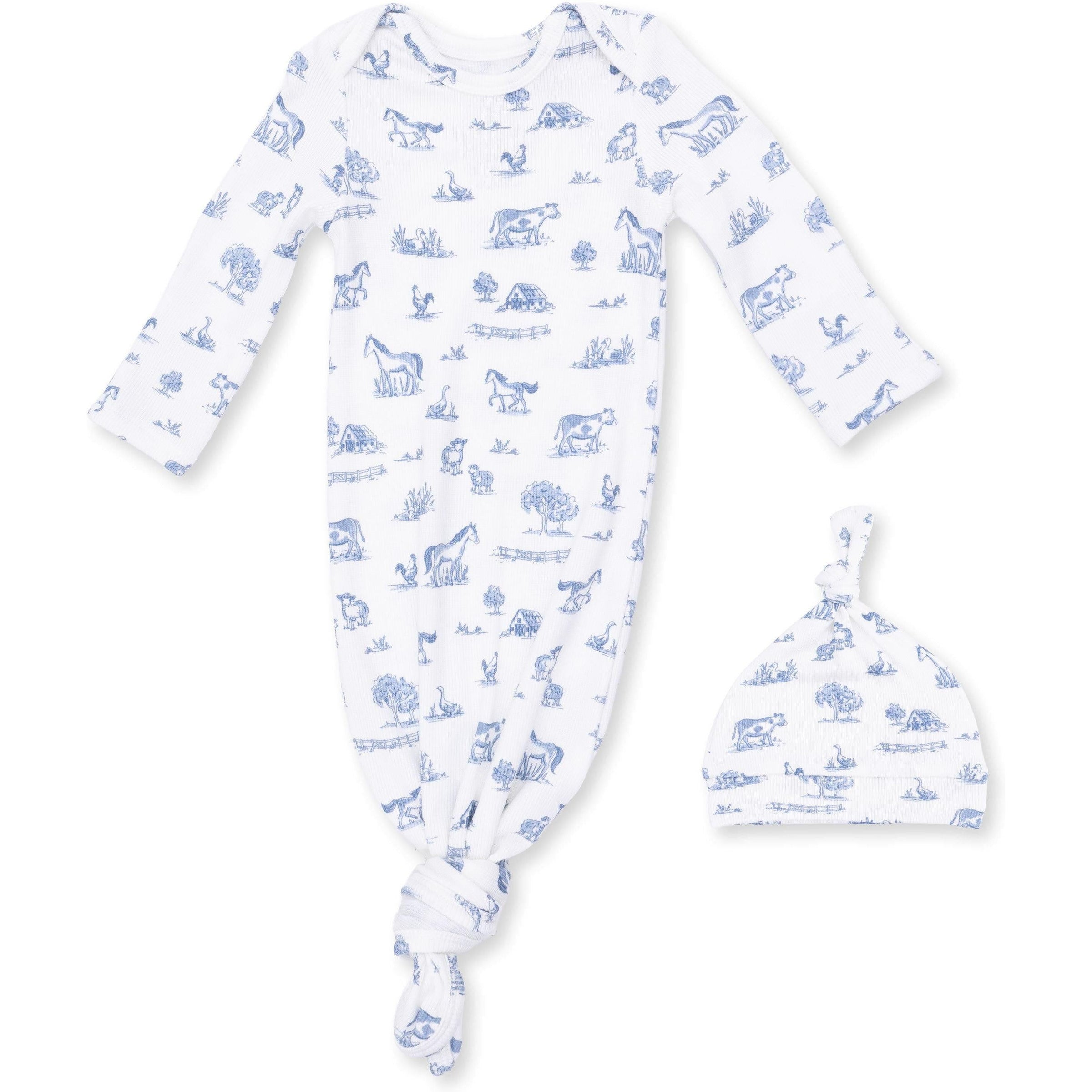 Angel Dear Farm Friends Knotted Gown & Knotted Hat