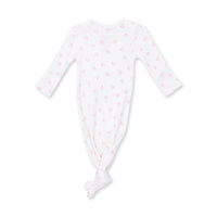 Angel Dear Little Horseshoes Pink Knotted Gown & Knot Headband