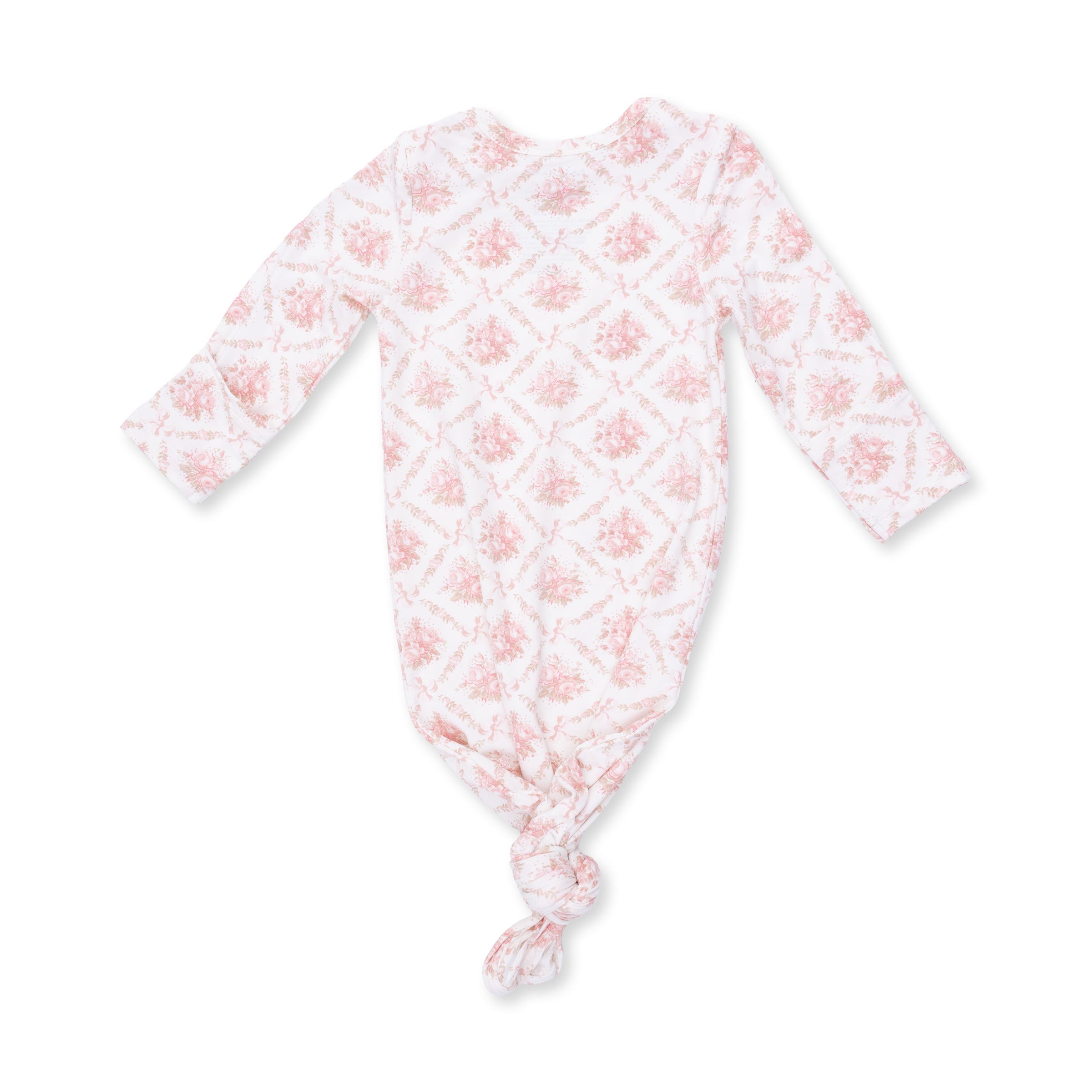 Angel Dear Rose Bow Lattice Knotted Gown & Knot Headband