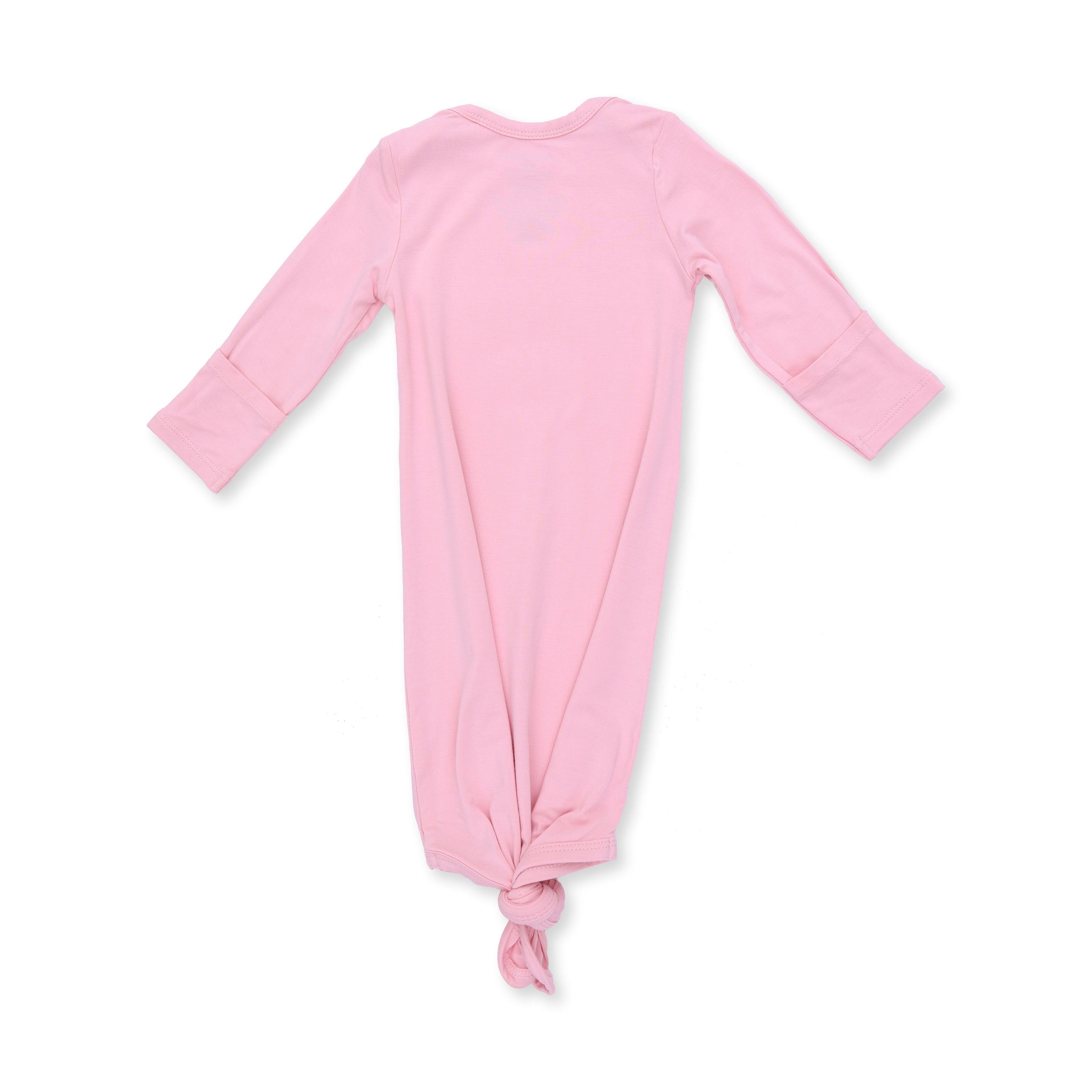 Angel Dear Solid Candy Pink Knotted Gown & Headband